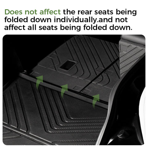 Rear Trunk Mats For Tesla Model Y （5 Seats 2021-2024 Model Y）